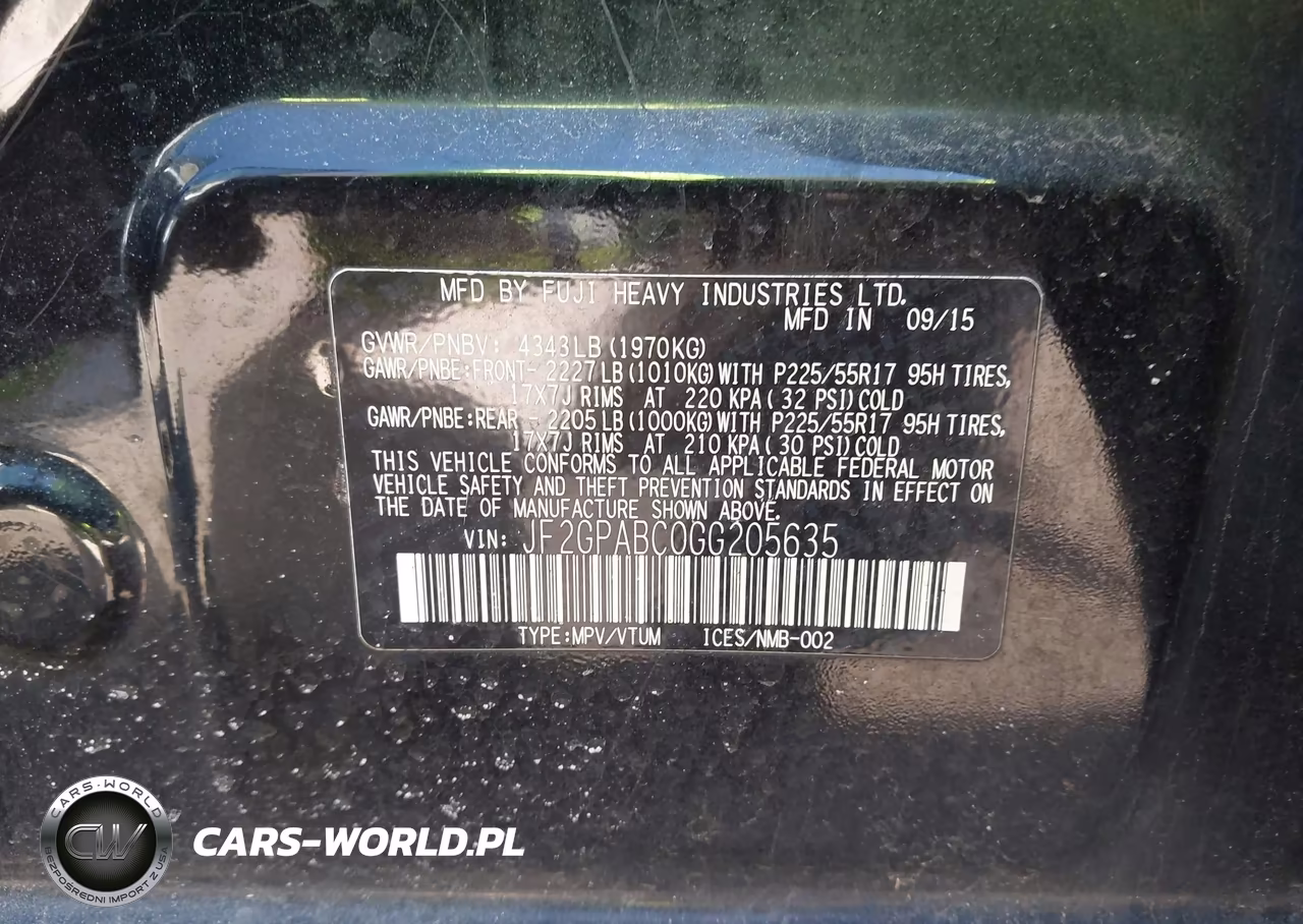 2016 Subaru Crosstrek 2.0I Premium VIN:JF2GPABC0GG205635 - 9