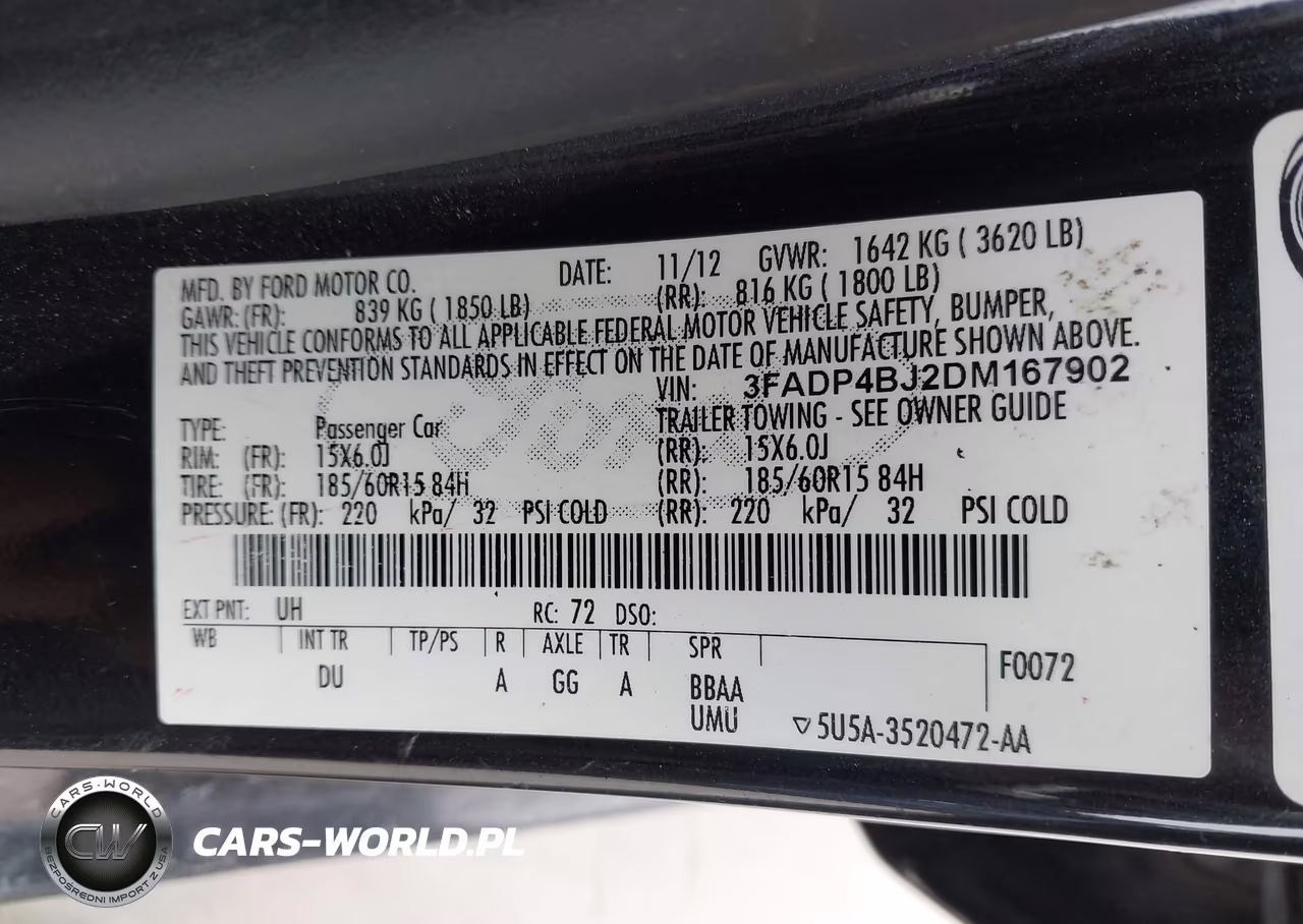 2013 Ford Fiesta Se VIN:3FADP4BJ2DM167902 - 9