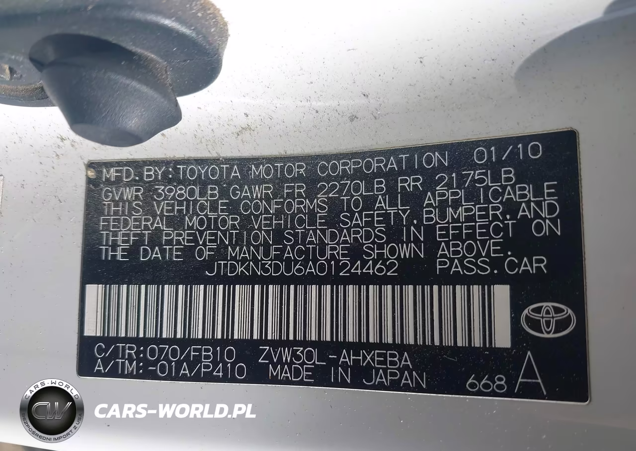 2010 Toyota Prius Iii VIN:JTDKN3DU6A0124462 - 9