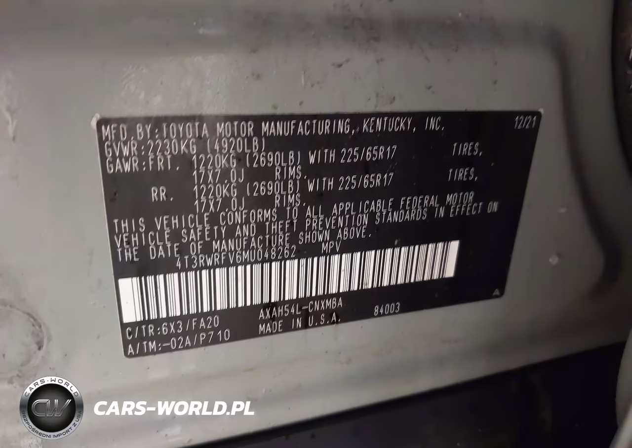 2021 Toyota Rav4 Hybrid Xle VIN:4T3RWRFV6MU048262 - 9