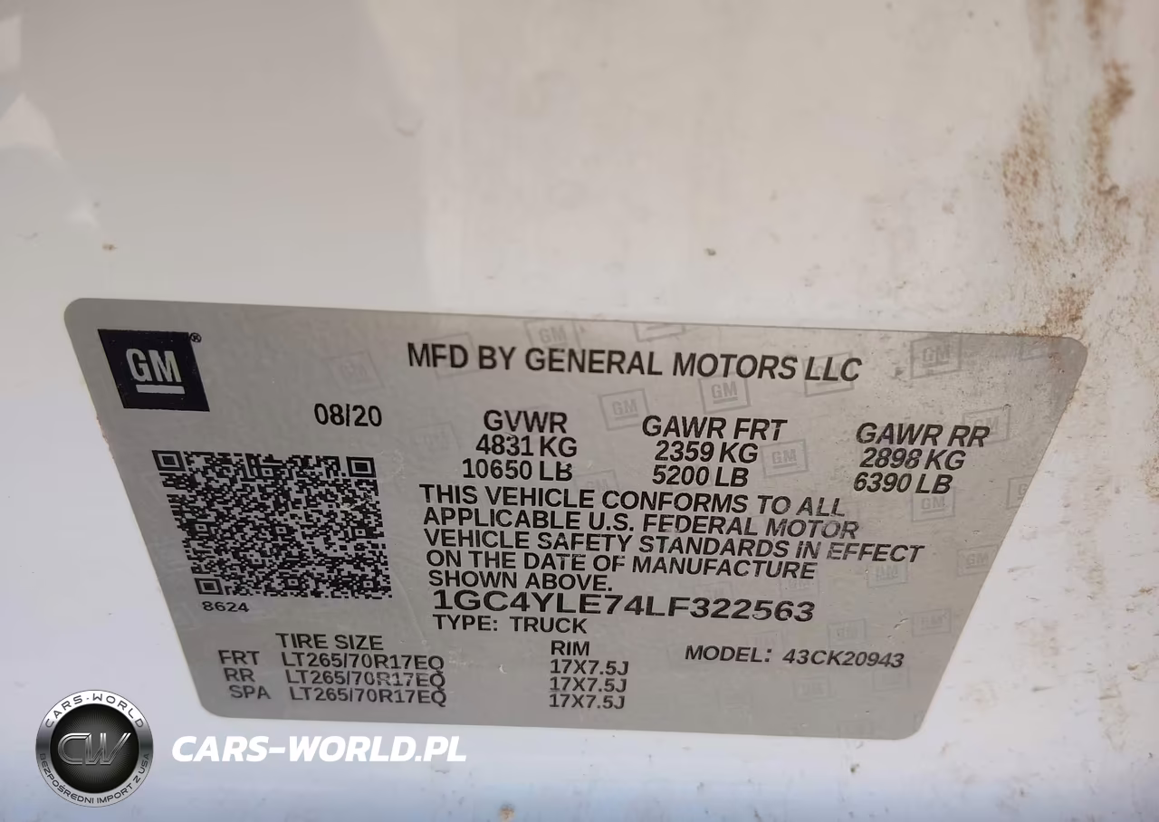 2020 Chevrolet Silverado 2500Hd 4Wd Long Bed Wt VIN:1GC4YLE74LF322563 - 9