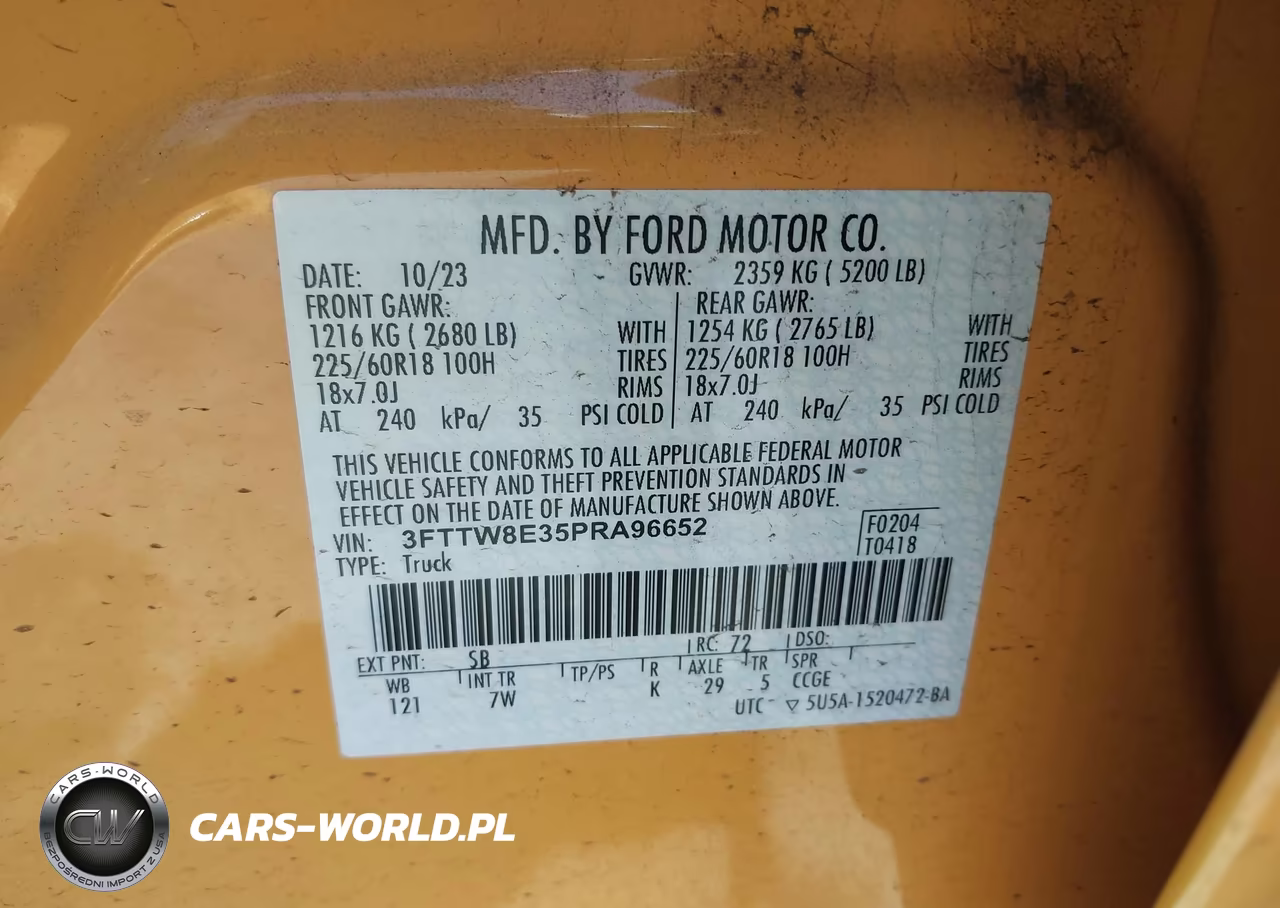 2023 Ford Maverick Xlt VIN:3FTTW8E35PRA96652 - 9