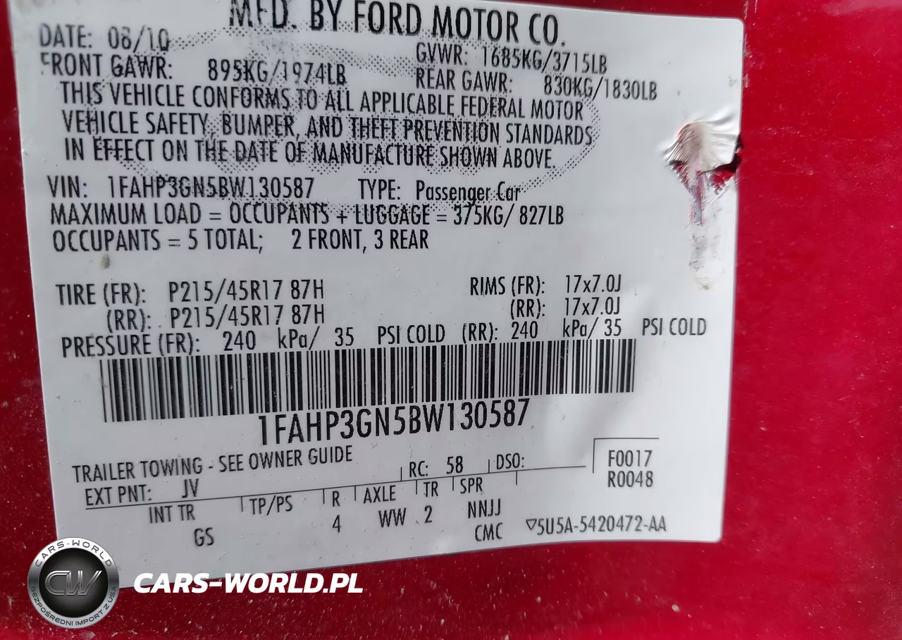 2011 Ford Focus Ses VIN:1FAHP3GN5BW130587 - 9