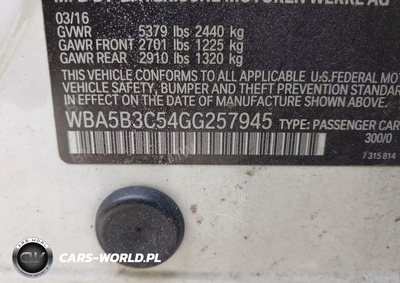 2016 BMW 535I xDrive VIN:WBA5B3C54GG257945 - 9
