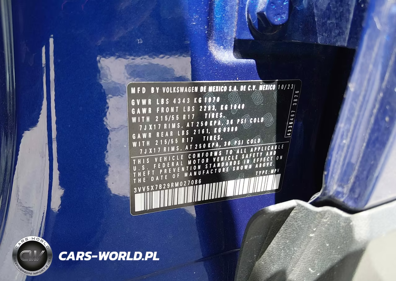 2024 Volkswagen Taos 1.5T S VIN:3VV5X7B29RM027086 - 9