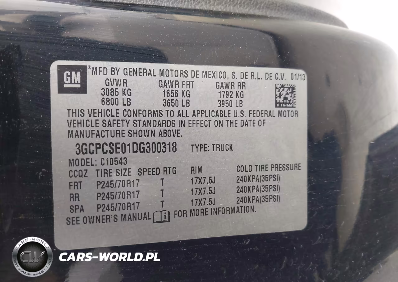 2013 Chevrolet Silverado 1500 Lt VIN:3GCPCSE01DG300318 - 9