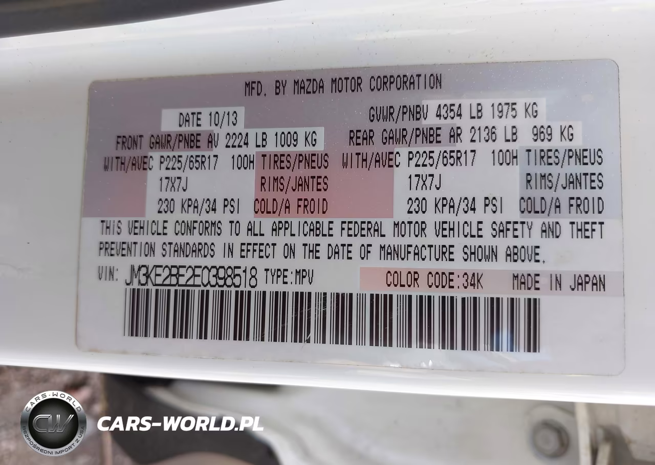 2014 Mazda Cx-5 Sport VIN:JM3KE2BE2E0398518 - 9