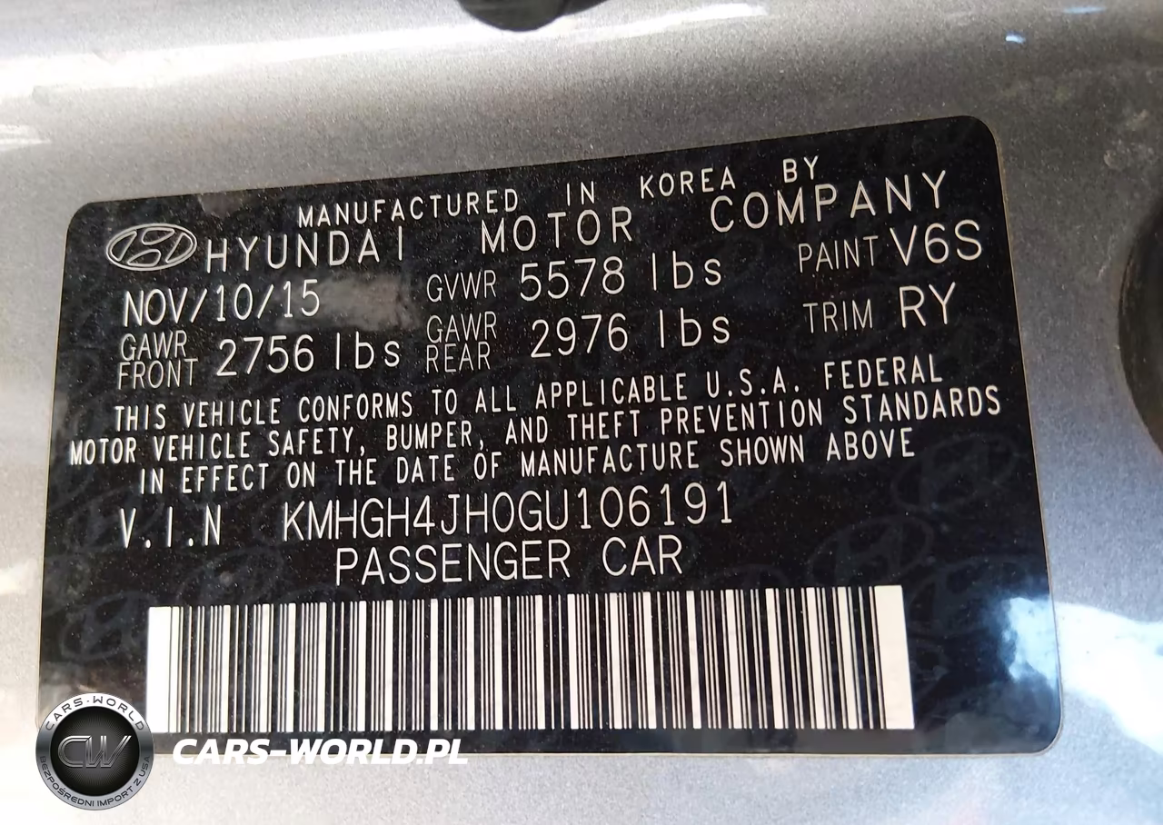 2016 Hyundai Equus Signature VIN:KMHGH4JH0GU106191 - 9