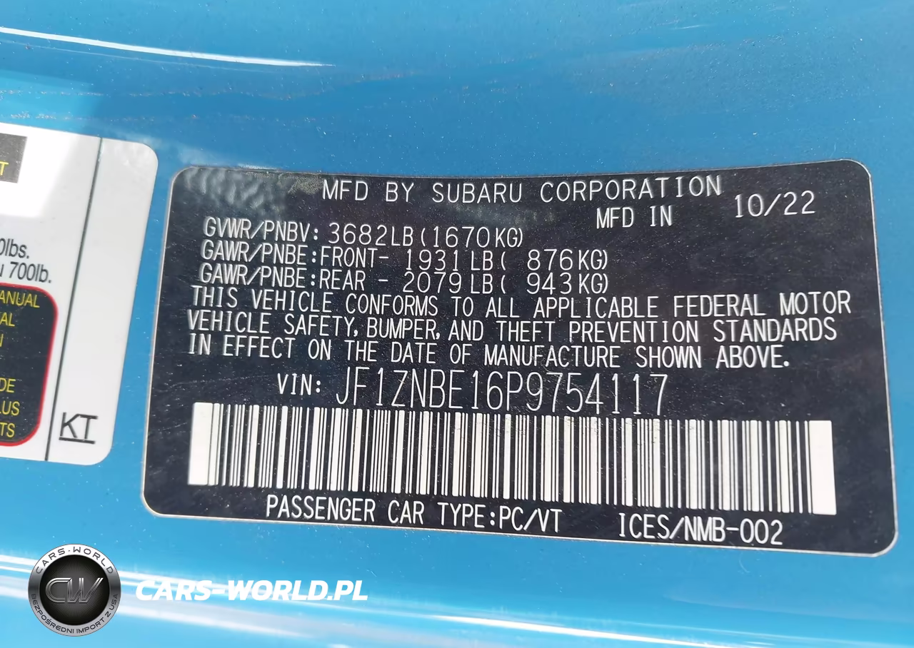 2023 Toyota Gr86 Premium VIN:JF1ZNBE16P9754117 - 9