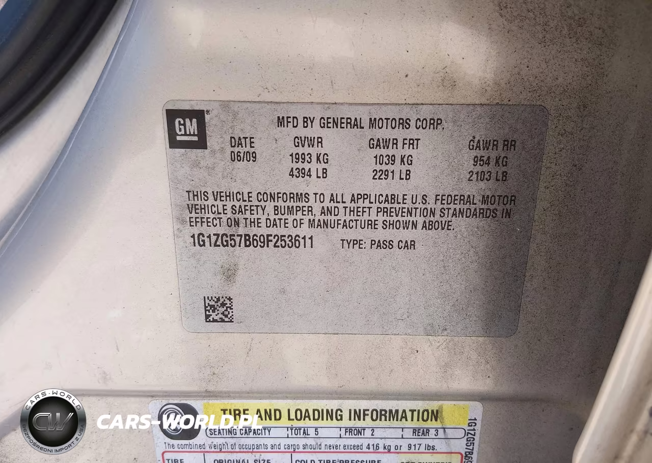 2009 Chevrolet Malibu Ls VIN:1G1ZG57B69F253611 - 9