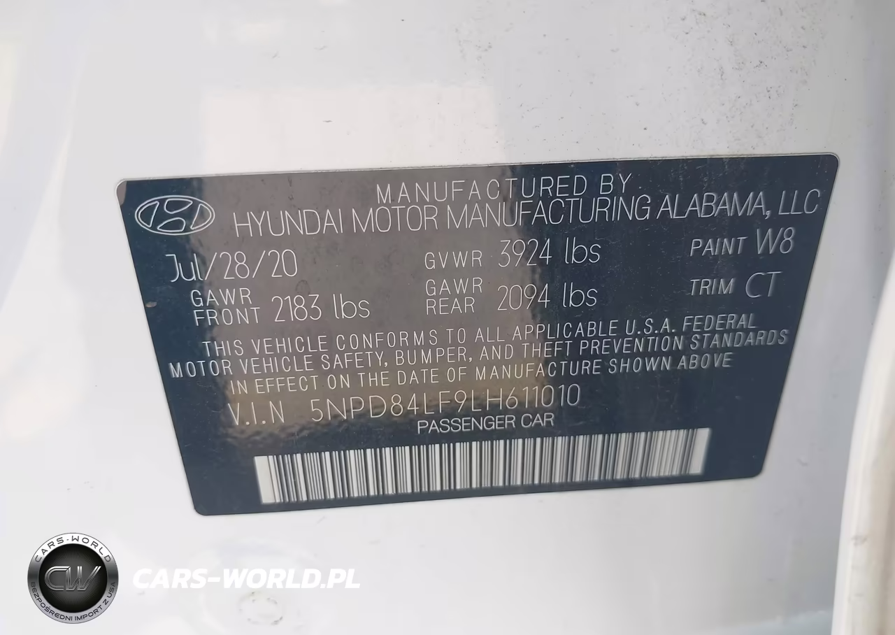 2020 Hyundai Elantra Sel VIN:5NPD84LF9LH611010 - 9