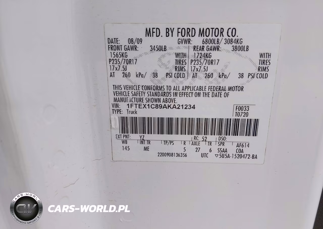 2010 Ford F-150 Xlt VIN:1FTEX1C89AKA21234 - 9