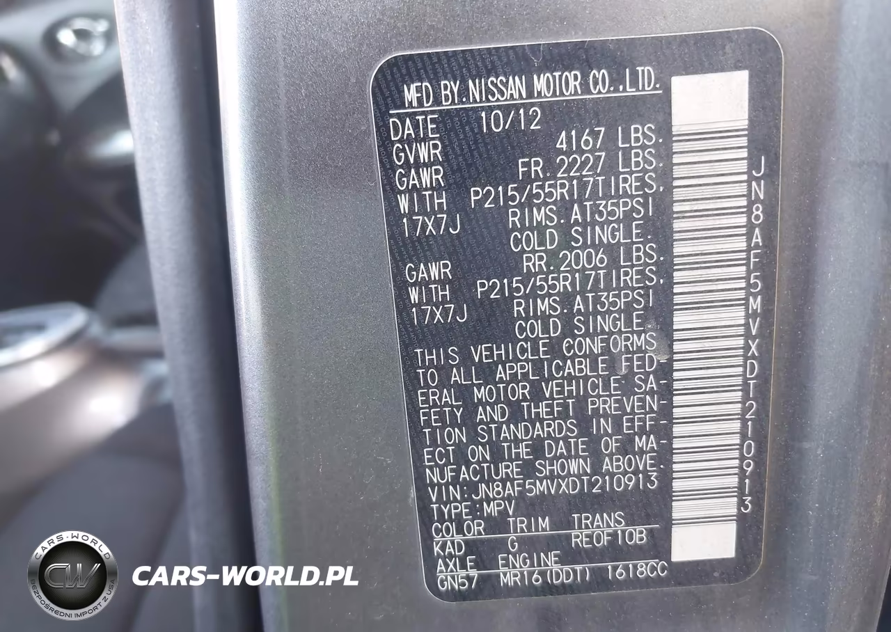 2013 Nissan Juke S VIN:JN8AF5MVXDT210913 - 9