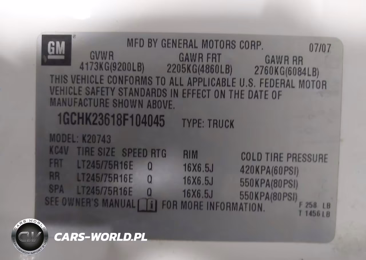 2008 Chevrolet Silverado 2500Hd Lt1 VIN:1GCHK23618F104045 - 9