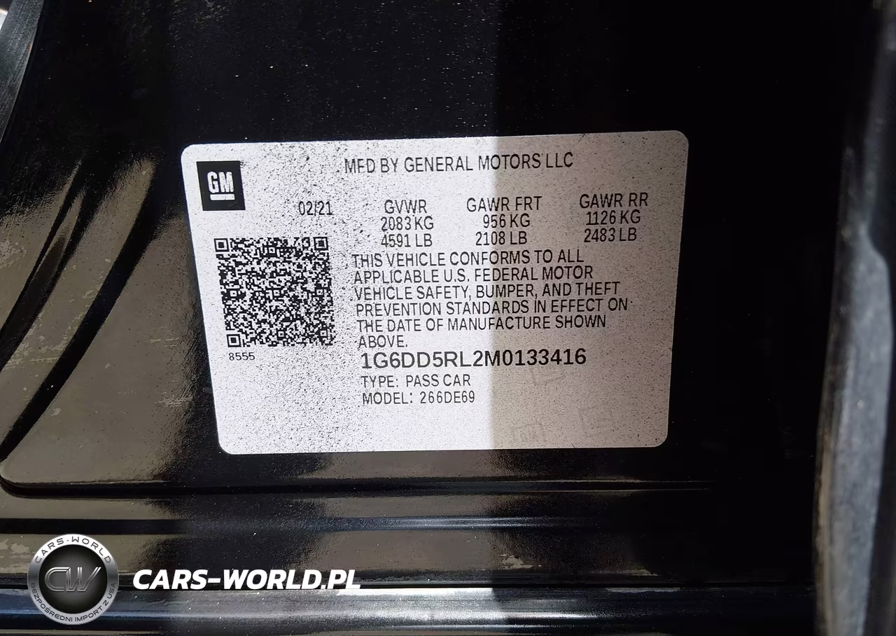 2021 Cadillac Ct4 V-Series VIN:1G6DD5RL2M0133416 - 9