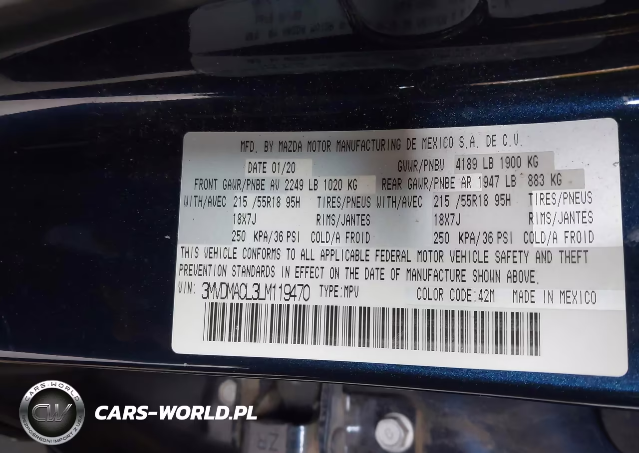 2020 Mazda Cx-30 Select Package VIN:3MVDMACL3LM119470 - 9