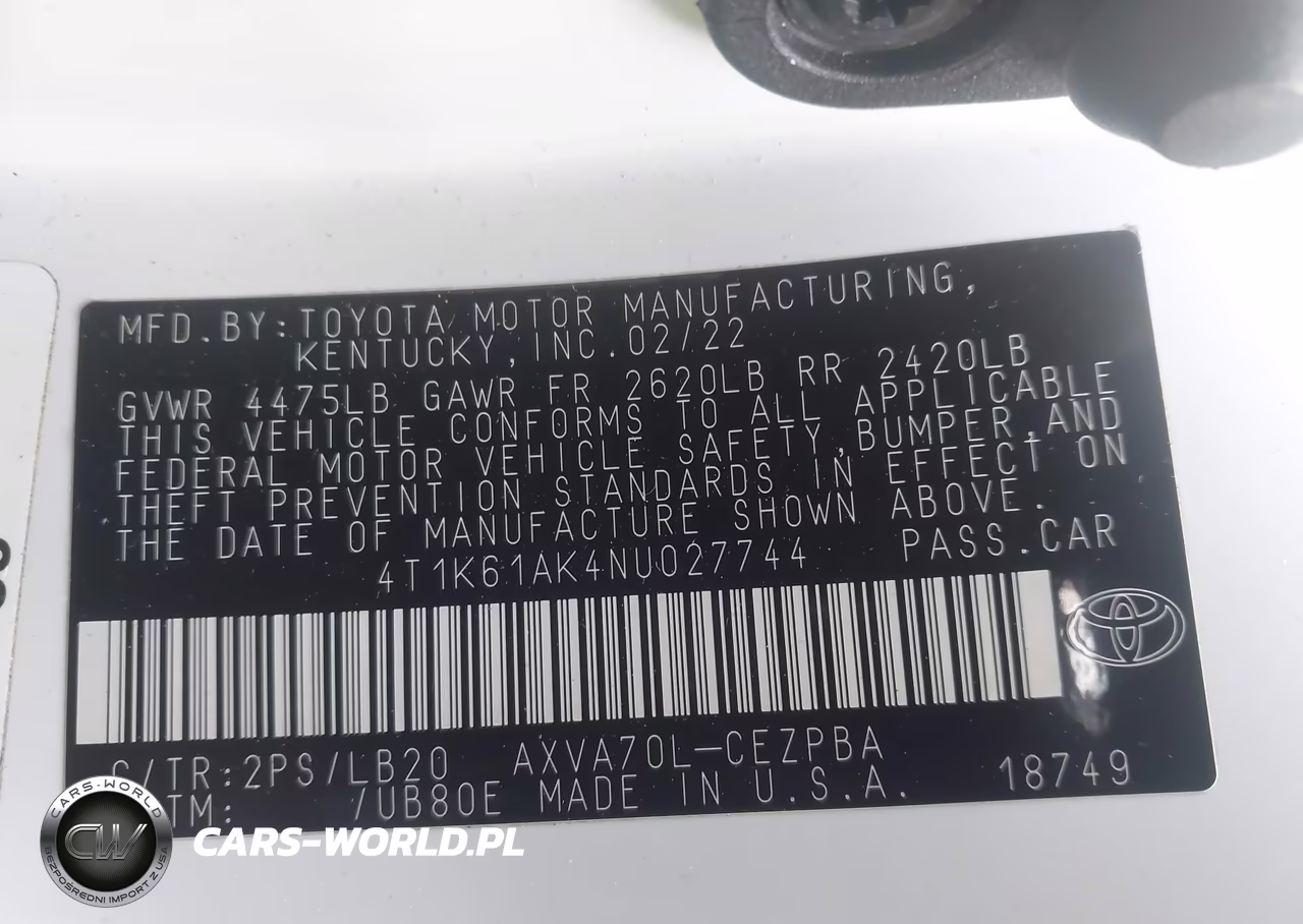 2022 Toyota Camry Xse VIN:4T1K61AK4NU027744 - 9