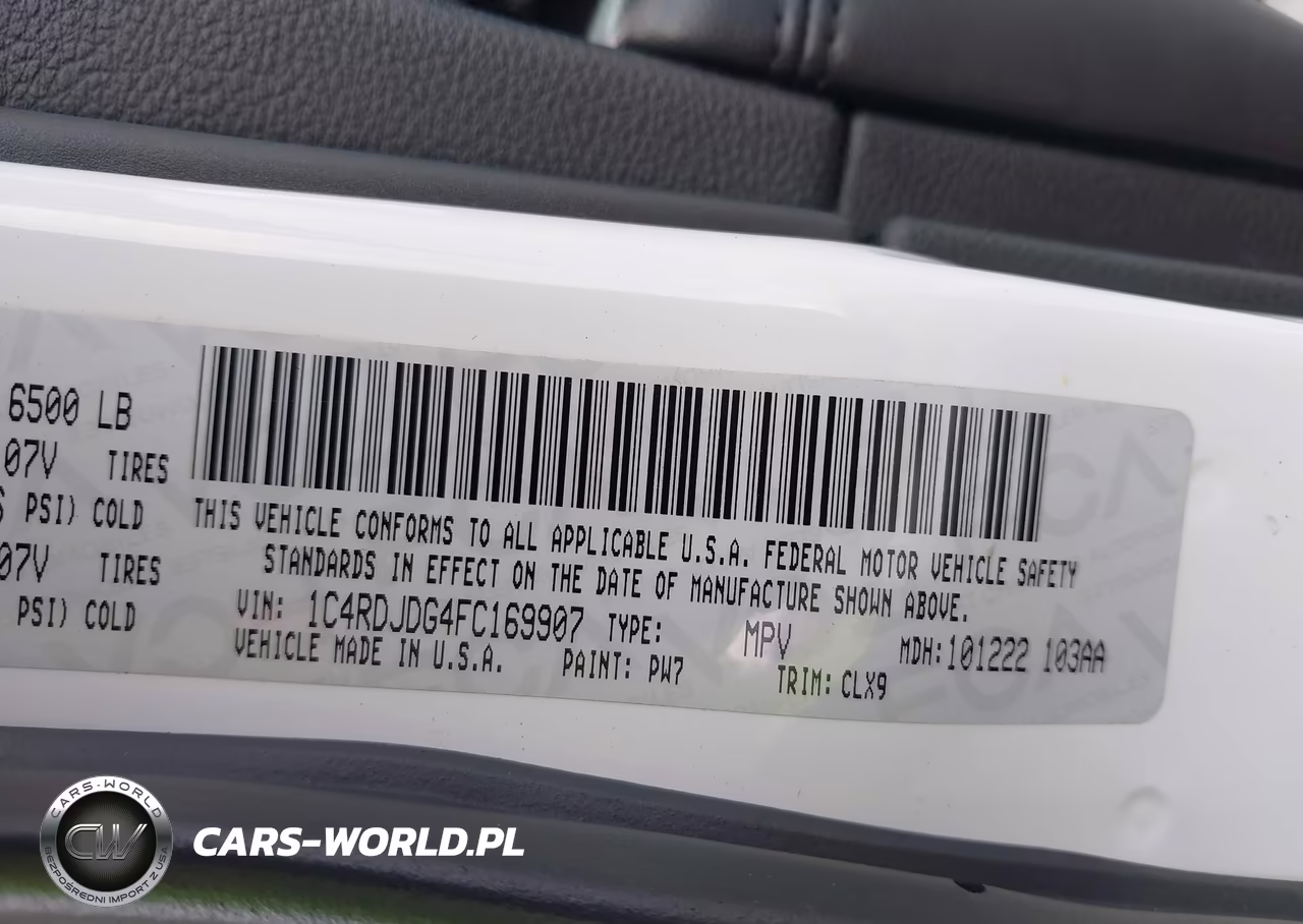 2015 Dodge Durango Limited VIN:1C4RDJDG4FC169907 - 9