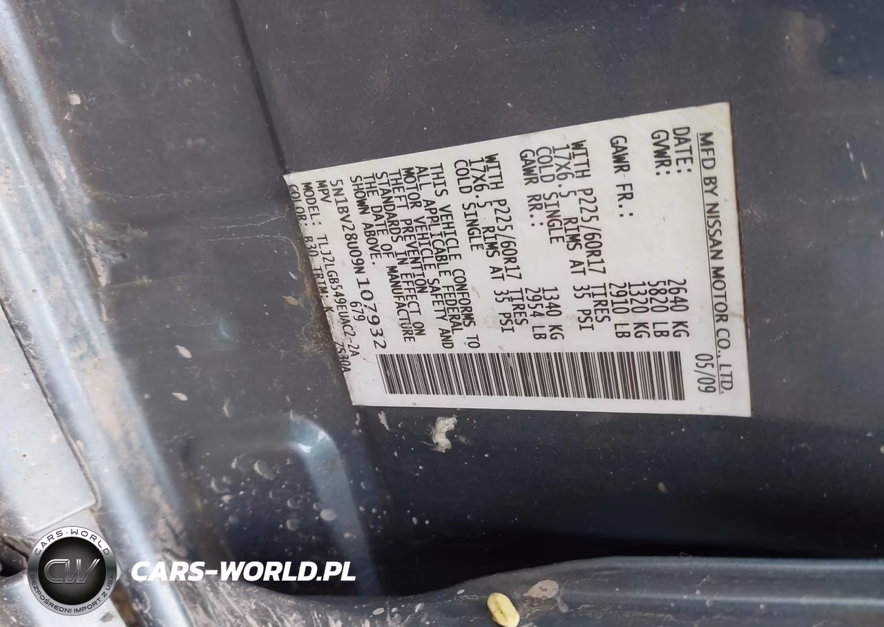 2009 Nissan Quest 3.5 Se VIN:5N1BV28U09N107932 - 9