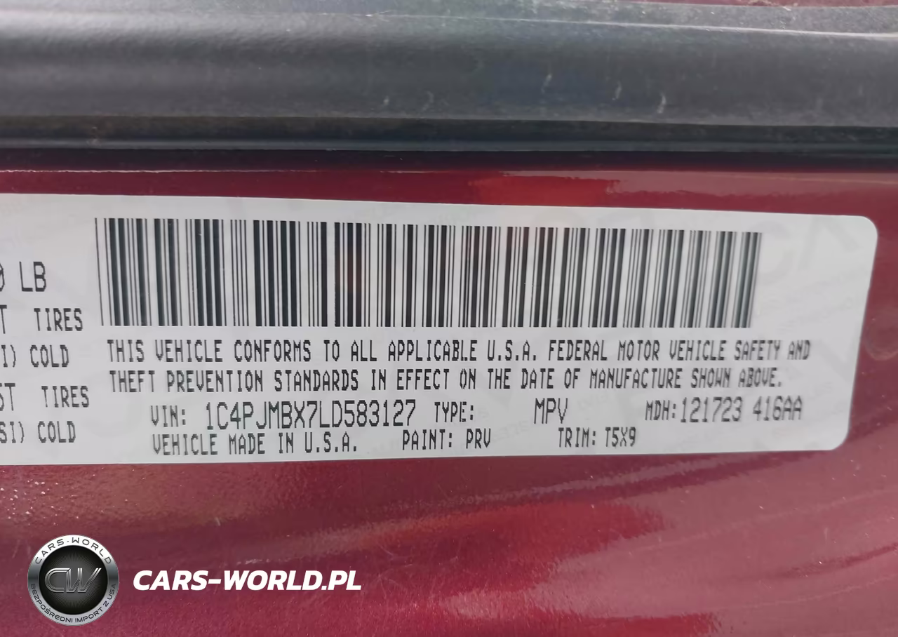 2020 Jeep Cherokee Trailhawk 4X4 VIN:1C4PJMBX7LD583127 - 9