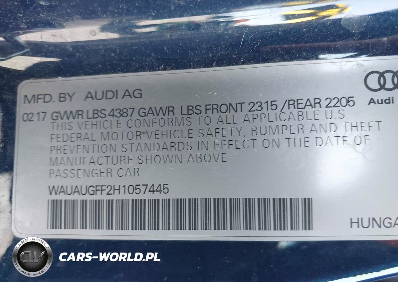 2017 Audi A3 2.0T Premium VIN:WAUAUGFF2H1057445 - 9