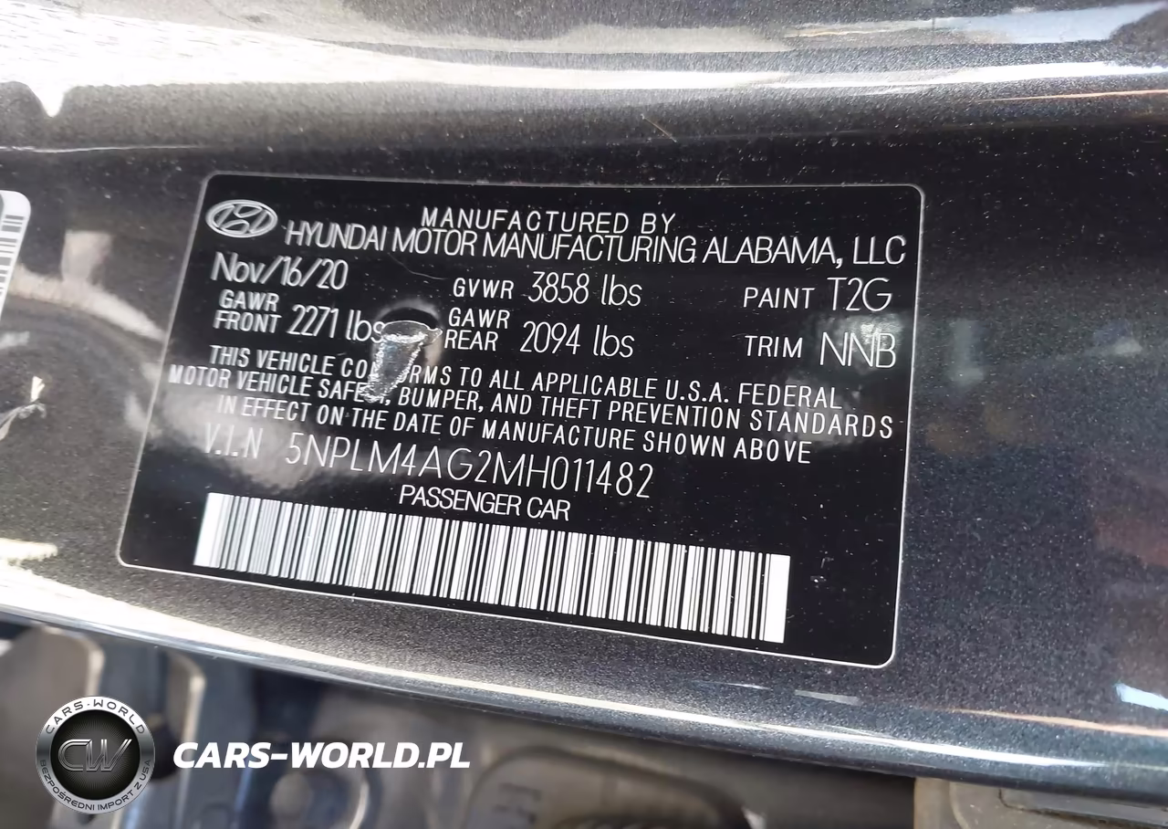 2021 Hyundai Elantra Sel VIN:5NPLM4AG2MH011482 - 9