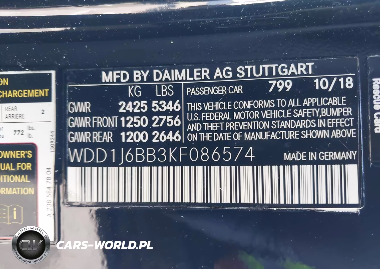 2019 Mercedes-Benz Amg E 53 4Matic VIN:WDD1J6BB3KF086574 - 9