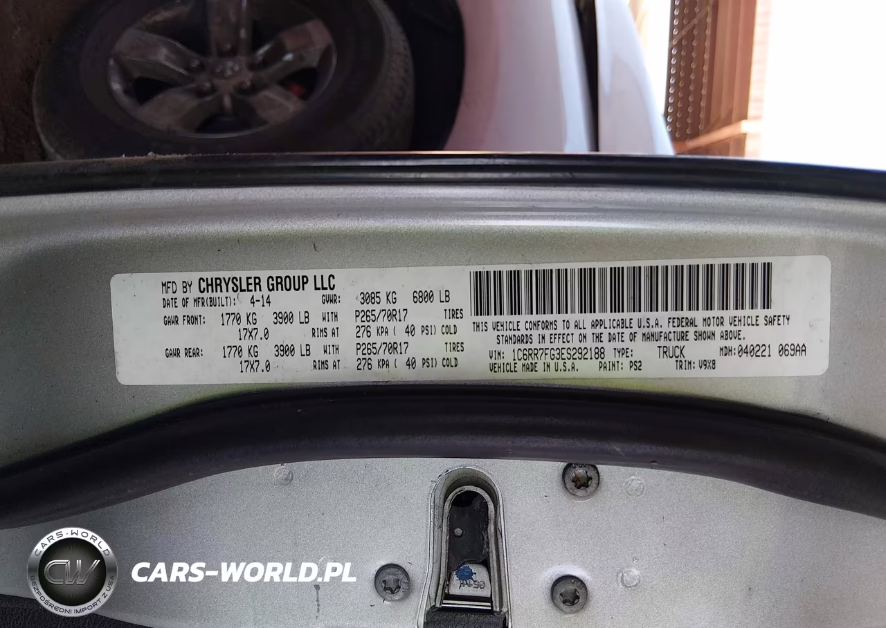 2014 Ram 1500 Tradesman VIN:1C6RR7FG3ES292188 - 9