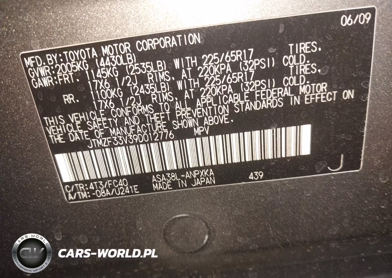 2009 Toyota Rav4 VIN:JTMZF33V39D012776 - 9