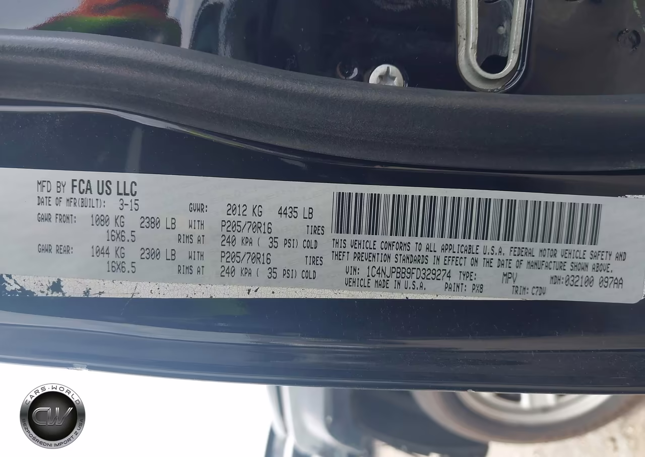 2015 Jeep Patriot Sport VIN:1C4NJPBB9FD329274 - 9