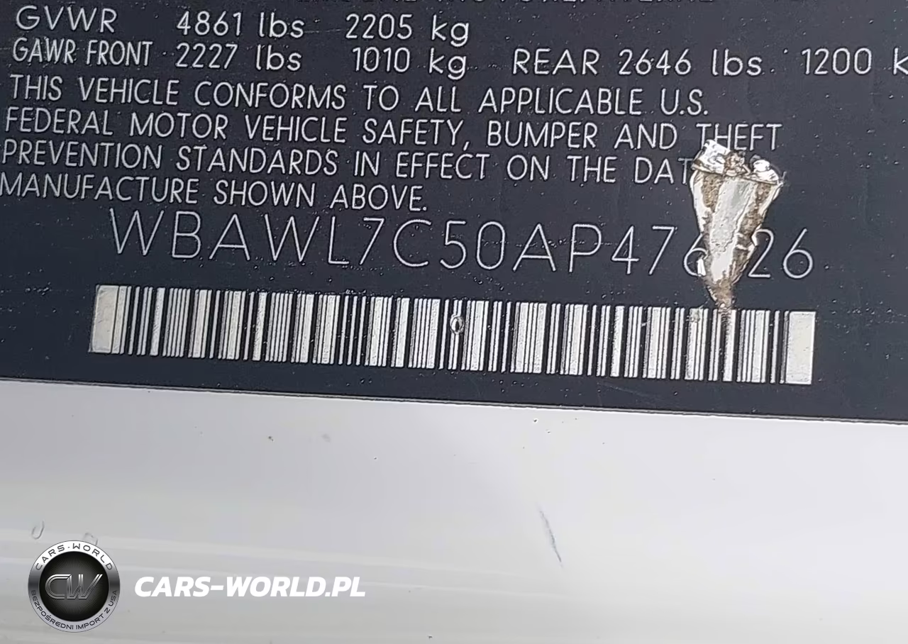 2010 BMW 335I VIN:WBAWL7C50AP476126 - 9