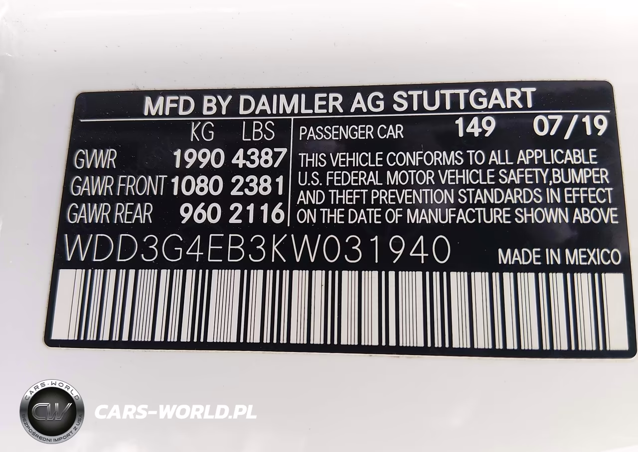 2019 Mercedes-Benz A 220 VIN:WDD3G4EB3KW031940 - 9