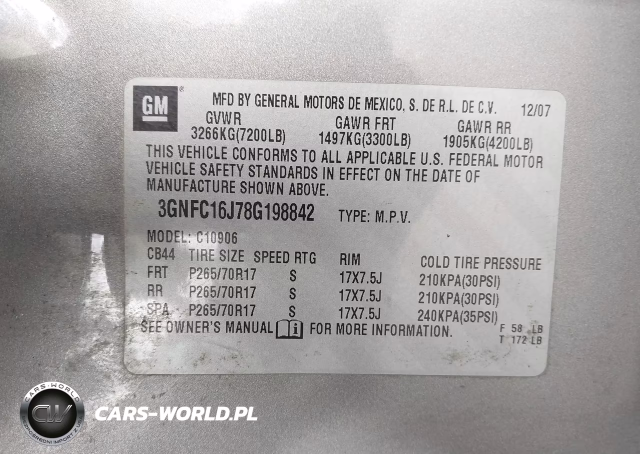 2008 Chevrolet Suburban 1500 Ls VIN:3GNFC16J78G198842 - 9