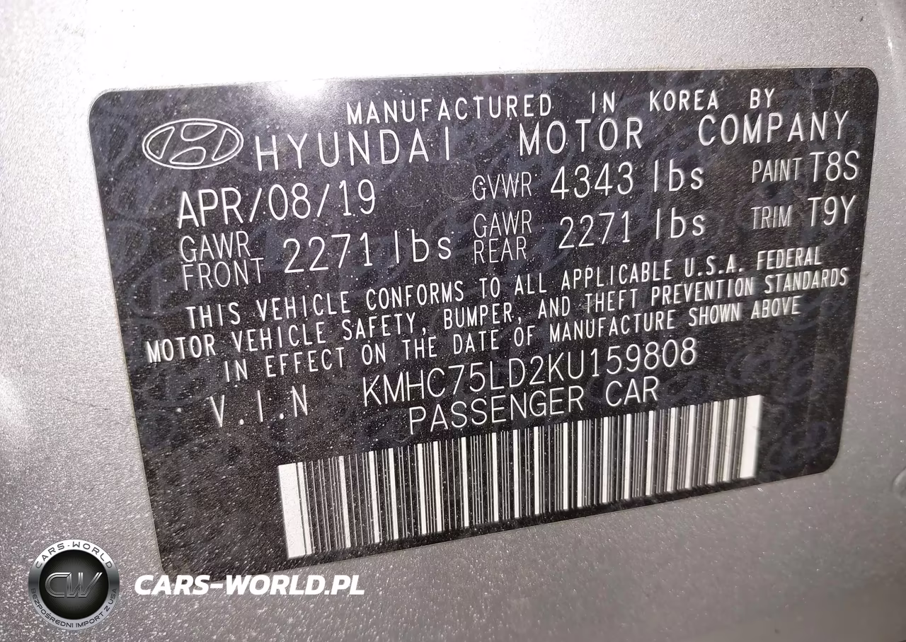 2019 Hyundai Ioniq Plug-In Hybrid Limited VIN:KMHC75LD2KU159808 - 9