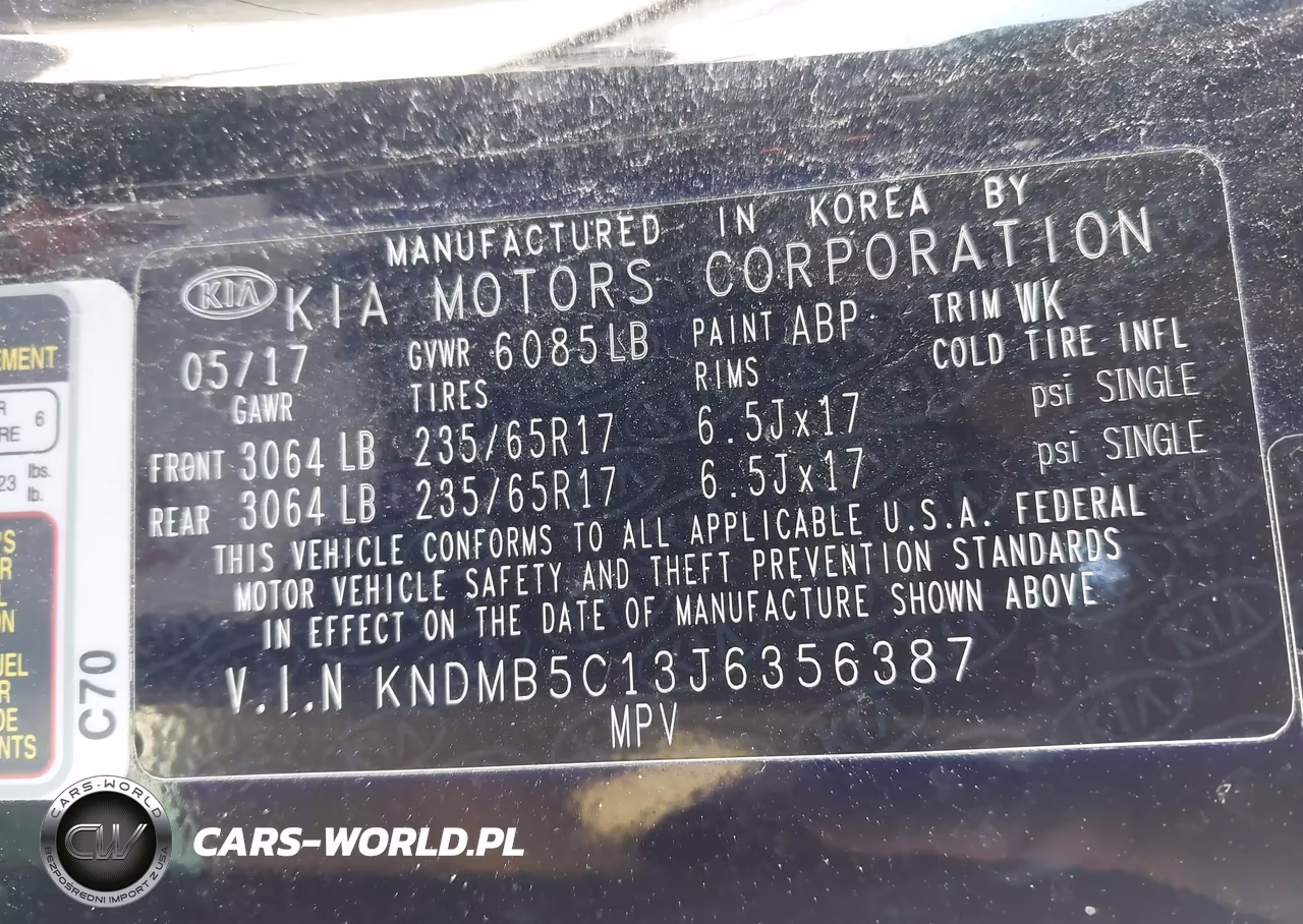 2018 Kia Sedona Lx VIN:KNDMB5C13J6356387 - 9