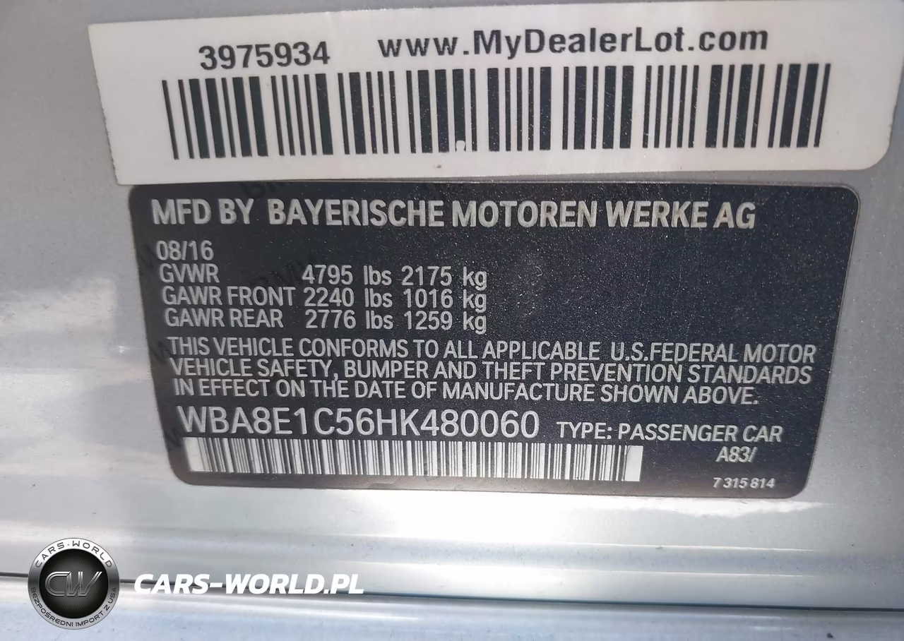 2017 BMW 330E Iperformance VIN:WBA8E1C56HK480060 - 9