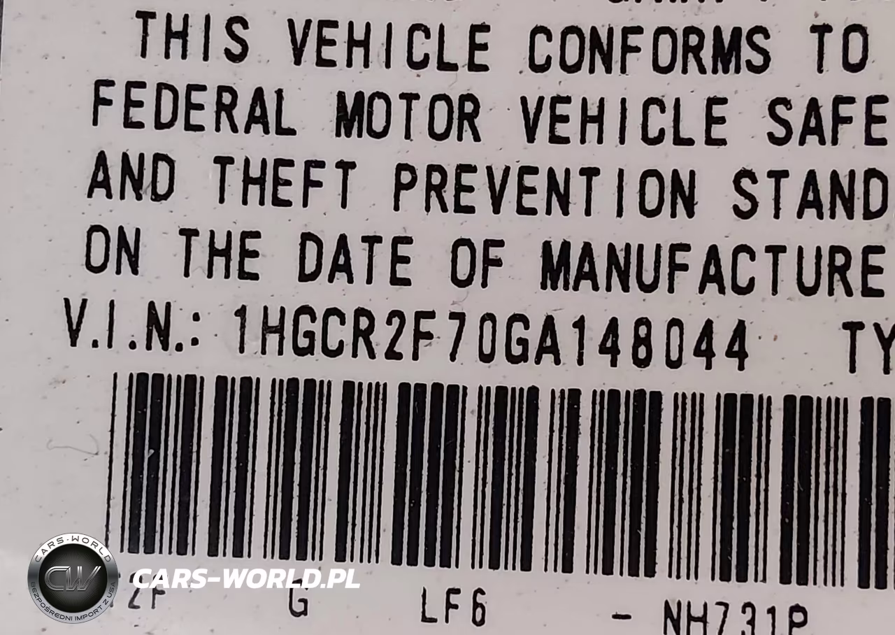 2016 Honda Accord Ex VIN:1HGCR2F70GA148044 - 9