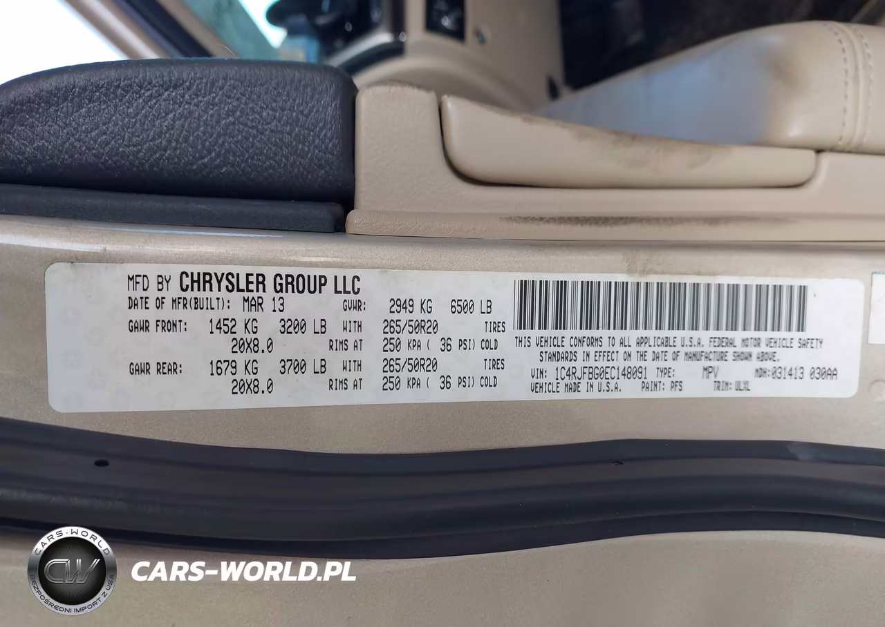 2014 Jeep Grand Cherokee Limited VIN:1C4RJFBG0EC148091 - 9