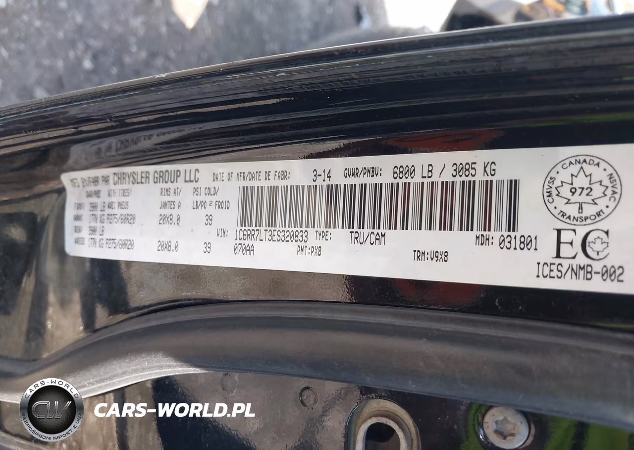 2014 Ram 1500 Slt VIN:1C6RR7LT3ES320833 - 9