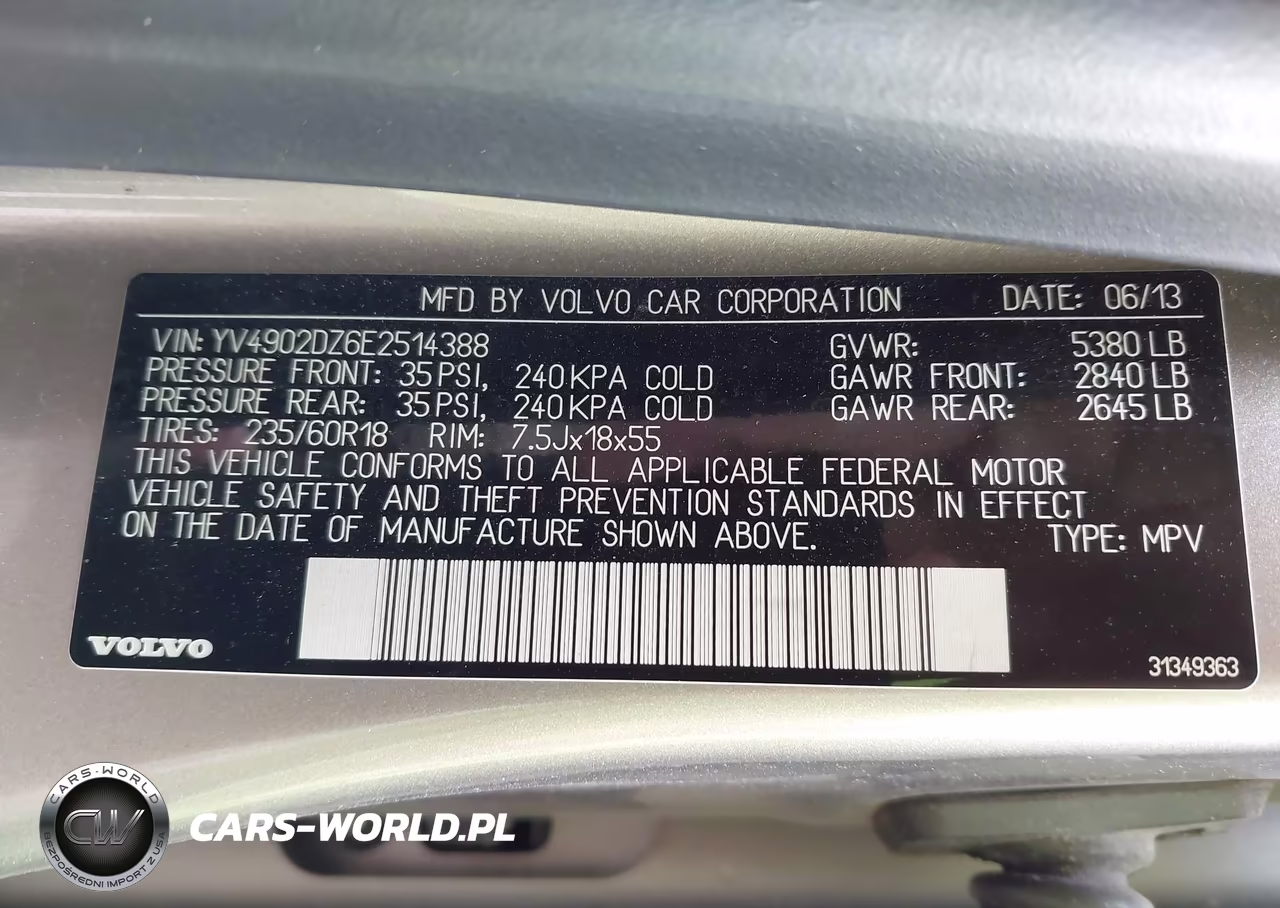 2014 Volvo Xc60 T6 Premier Plus VIN:YV4902DZ6E2514388 - 9