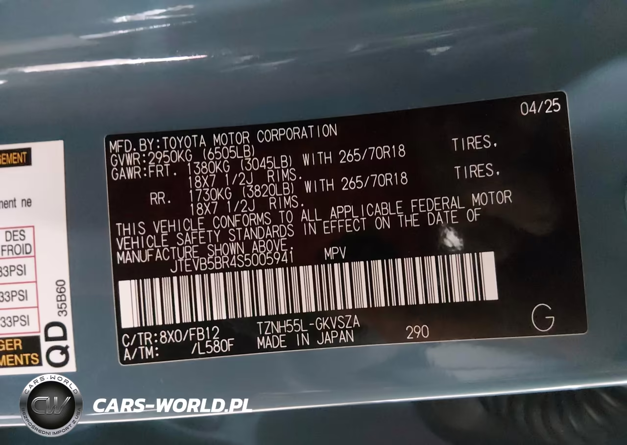 2025 Toyota 4Runner Hybrid Trd Off Road VIN:JTEVB5BR4S5005941 - 9