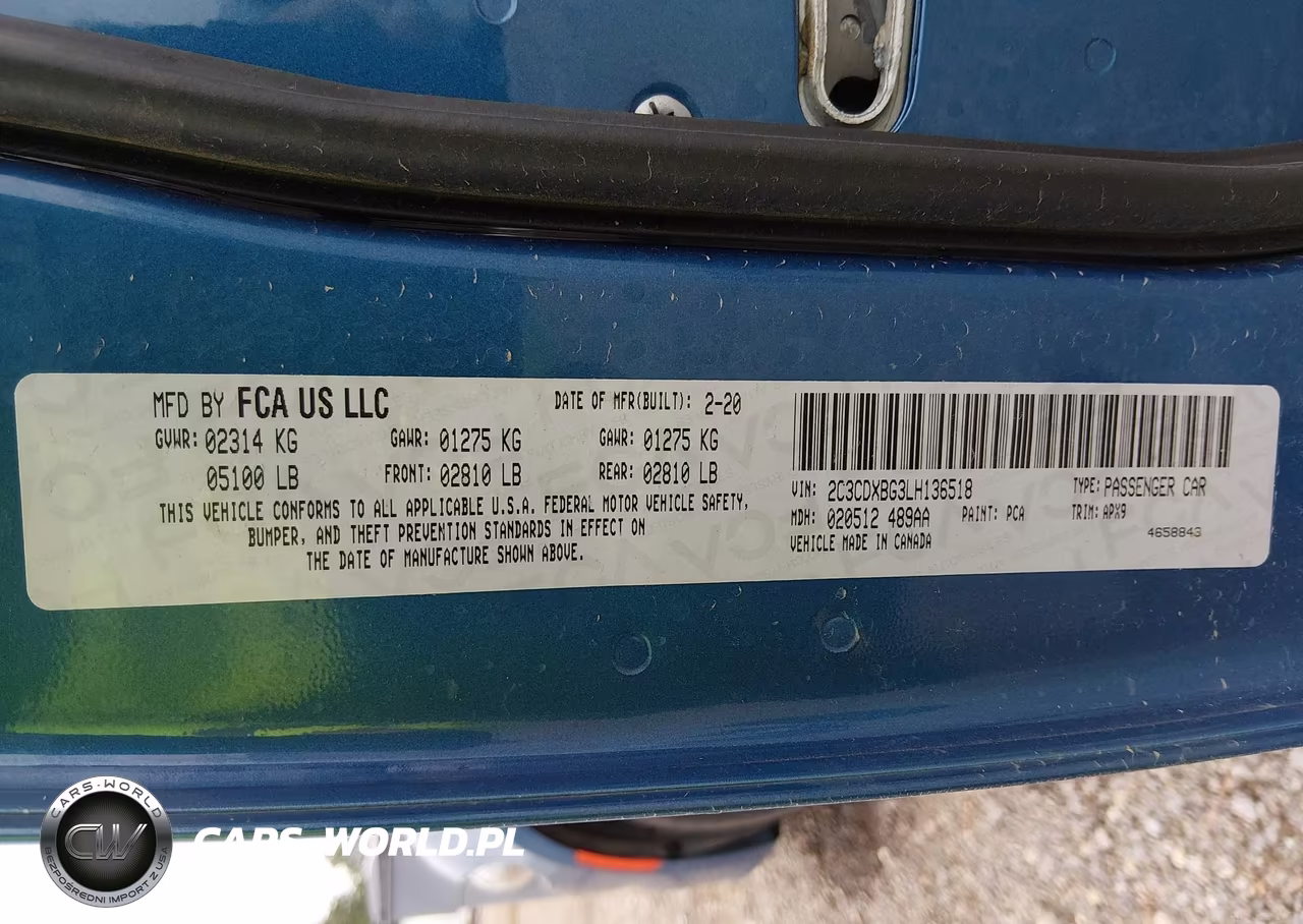 2020 Dodge Charger Sxt Rwd VIN:2C3CDXBG3LH136518 - 9