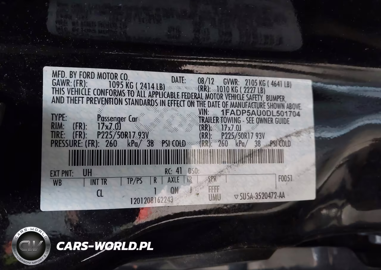 2013 Ford C-Max Hybrid Se VIN:1FADP5AU0DL501704 - 9