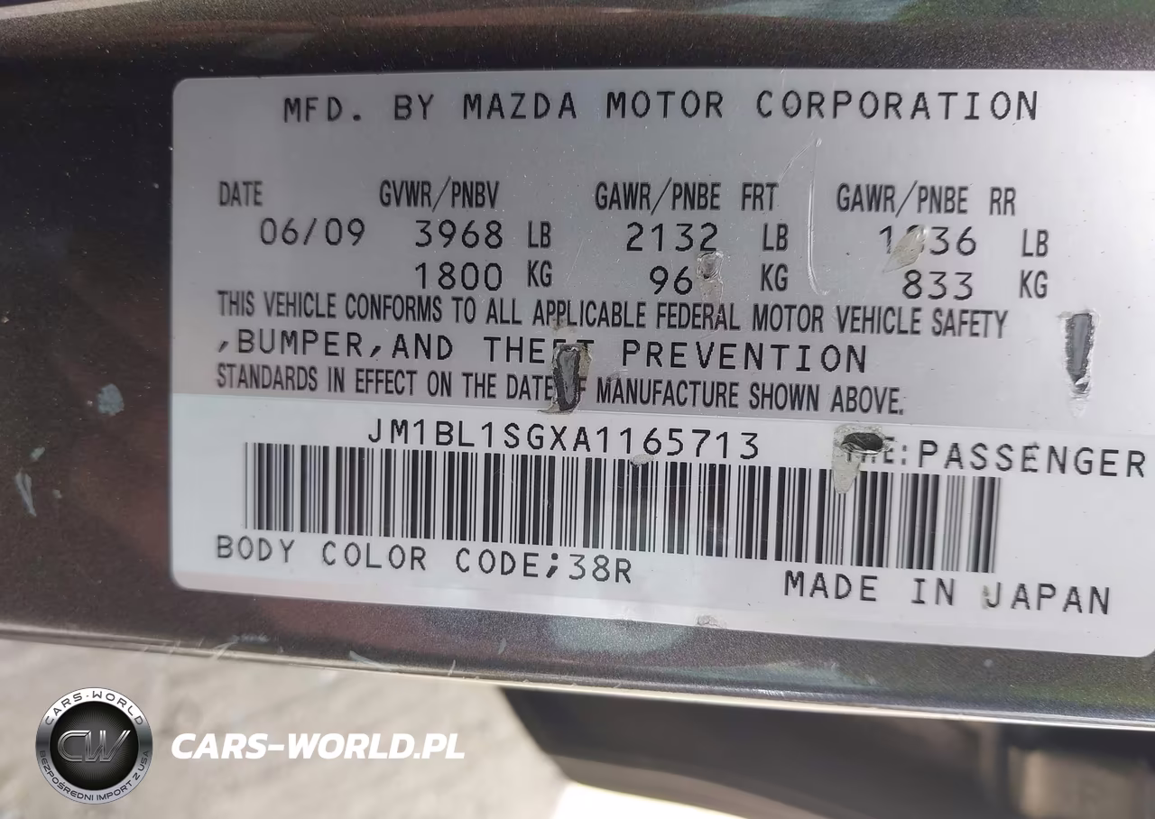 2010 Mazda Mazda3 I Touring VIN:JM1BL1SGXA1165713 - 9
