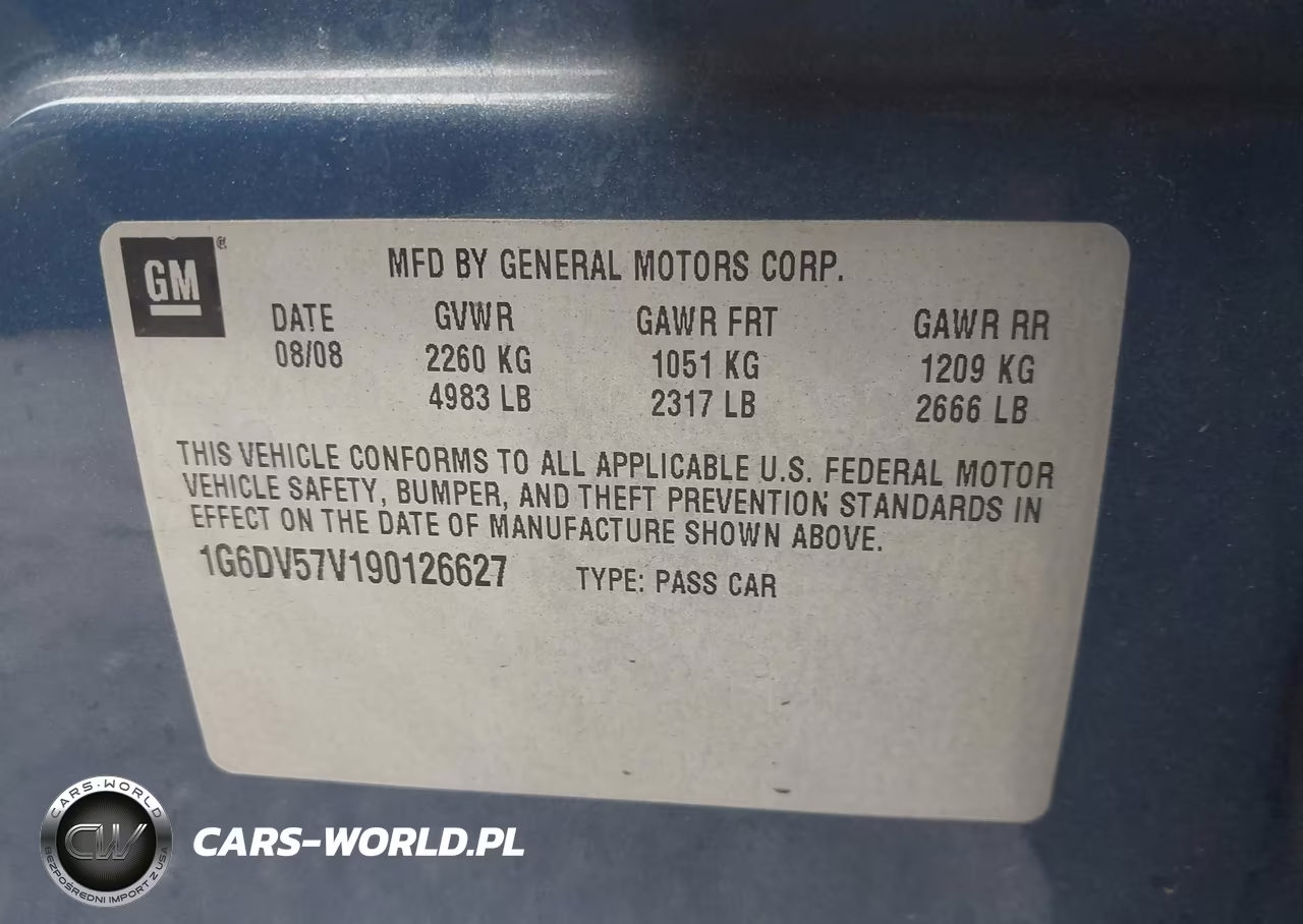 2009 Cadillac Cts Standard VIN:1G6DV57V190126627 - 9
