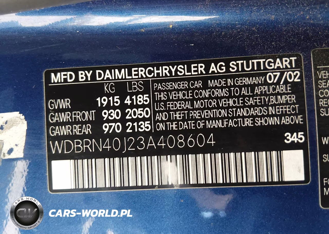 2003 Mercedes-Benz C 230 Kompressor Sport VIN:WDBRN40J23A408604 - 9