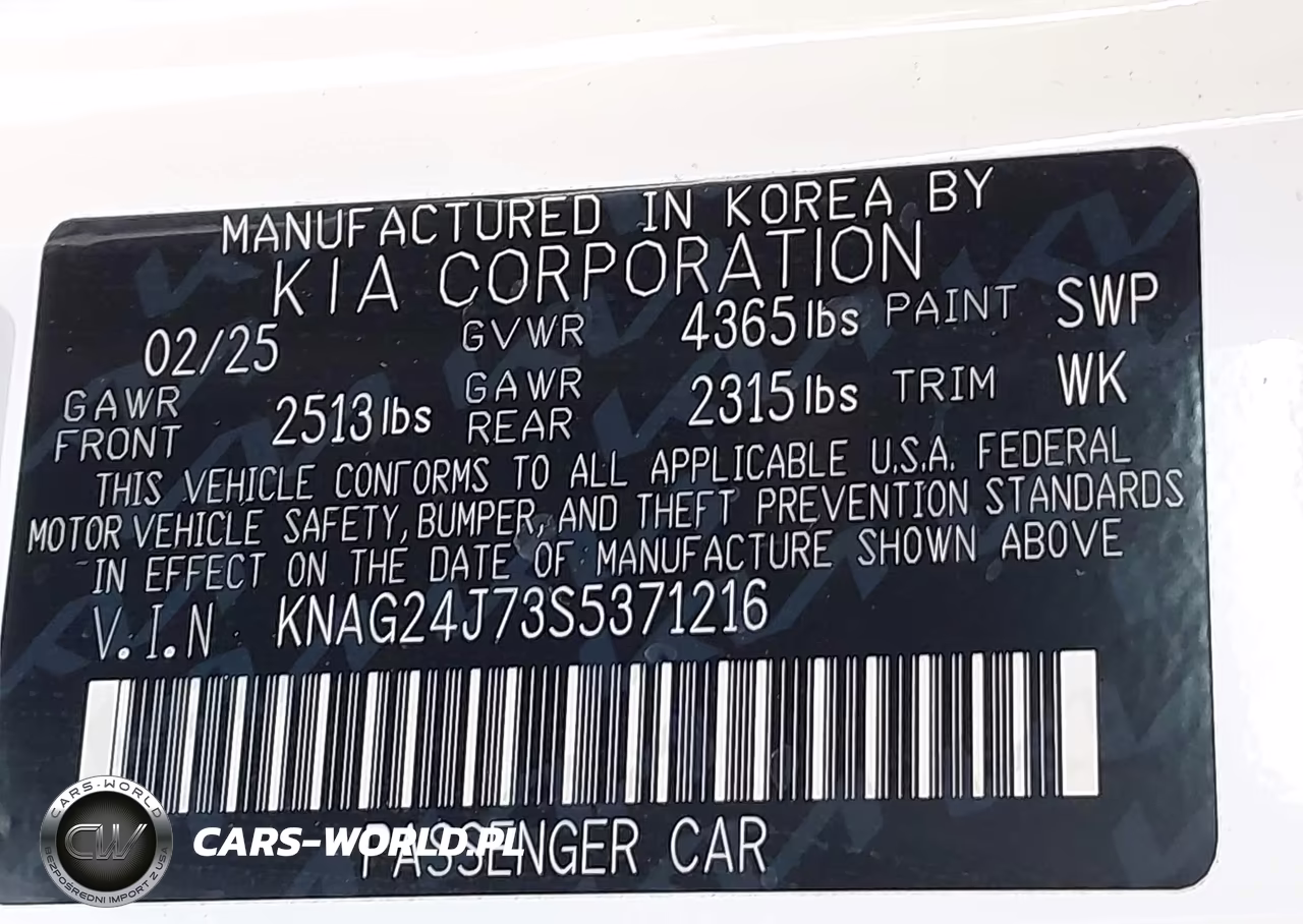 2025 Kia K5 Lxs VIN:KNAG24J73S5371216 - 9