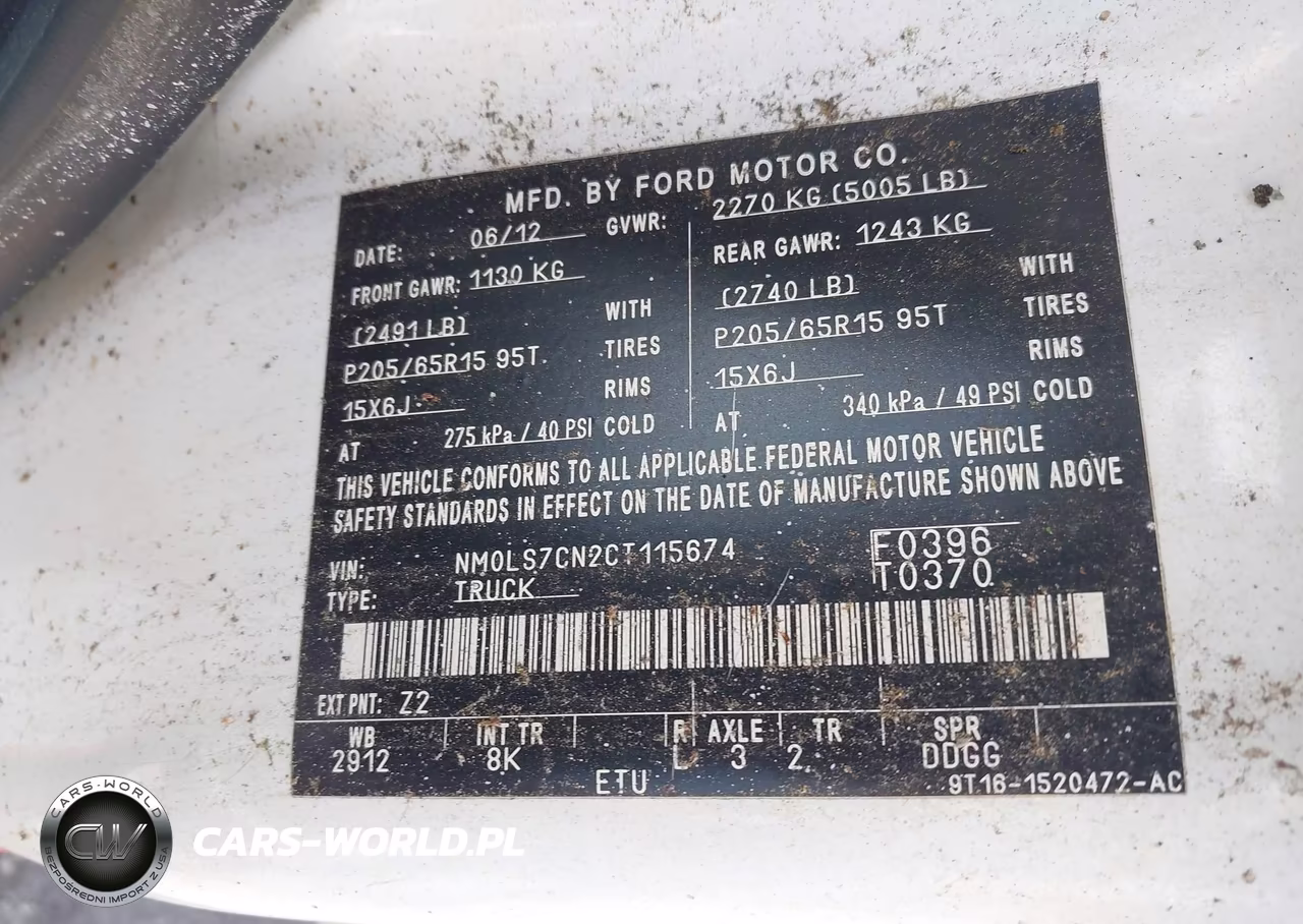 2012 Ford Transit Connect Xl VIN:NM0LS7CN2CT115674 - 9