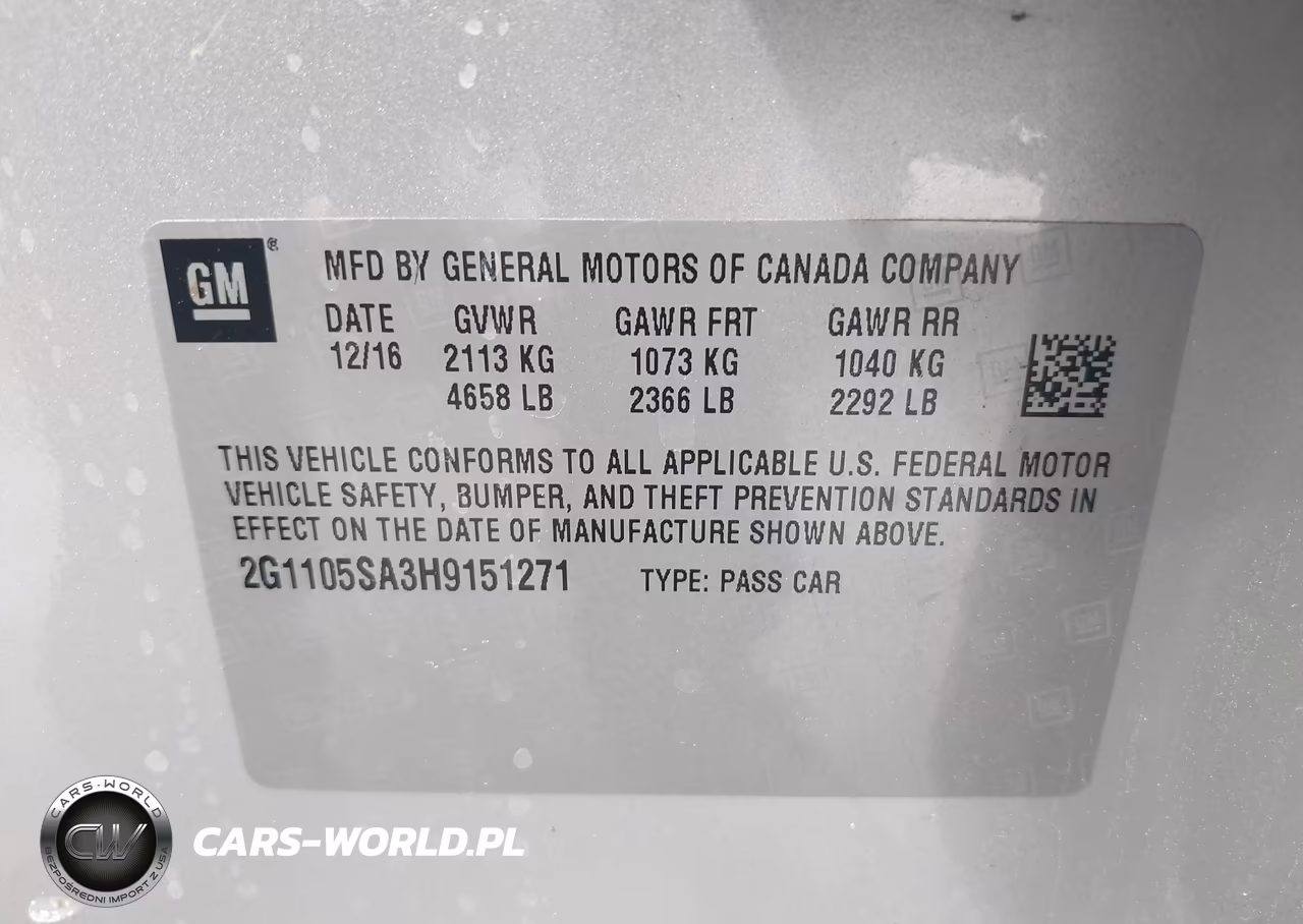 2017 Chevrolet Impala 1Lt VIN:2G1105SA3H9151271 - 9