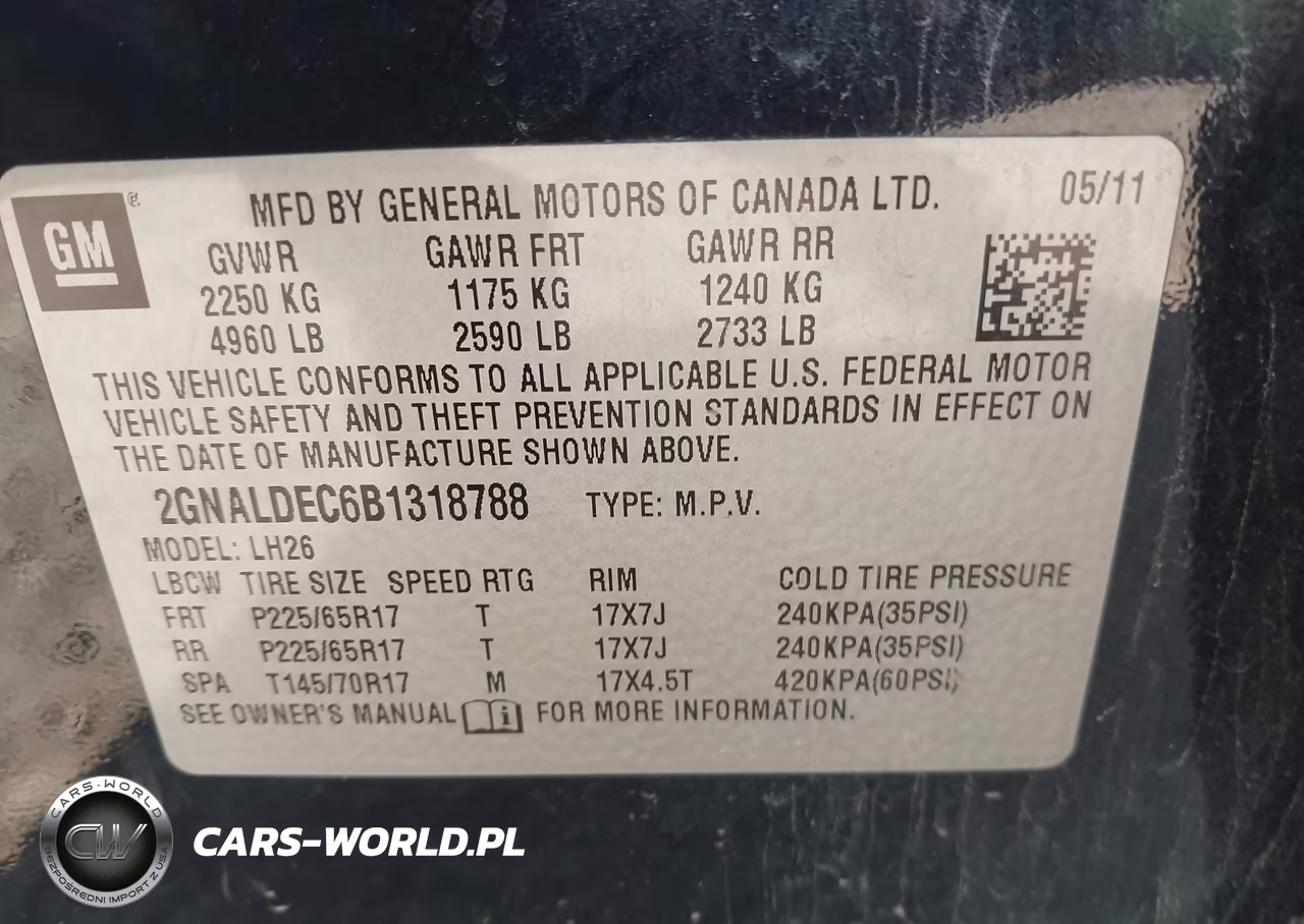 2011 Chevrolet Equinox 1Lt VIN:2GNALDEC6B1318788 - 9